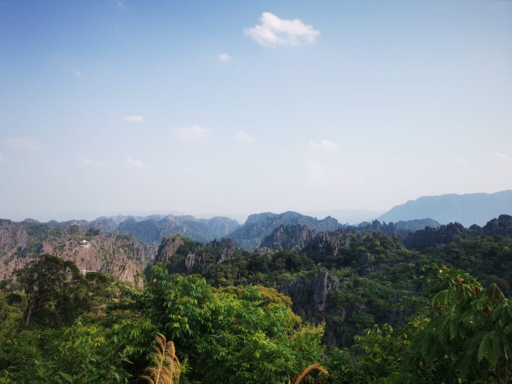 Rock viewpoint Laos